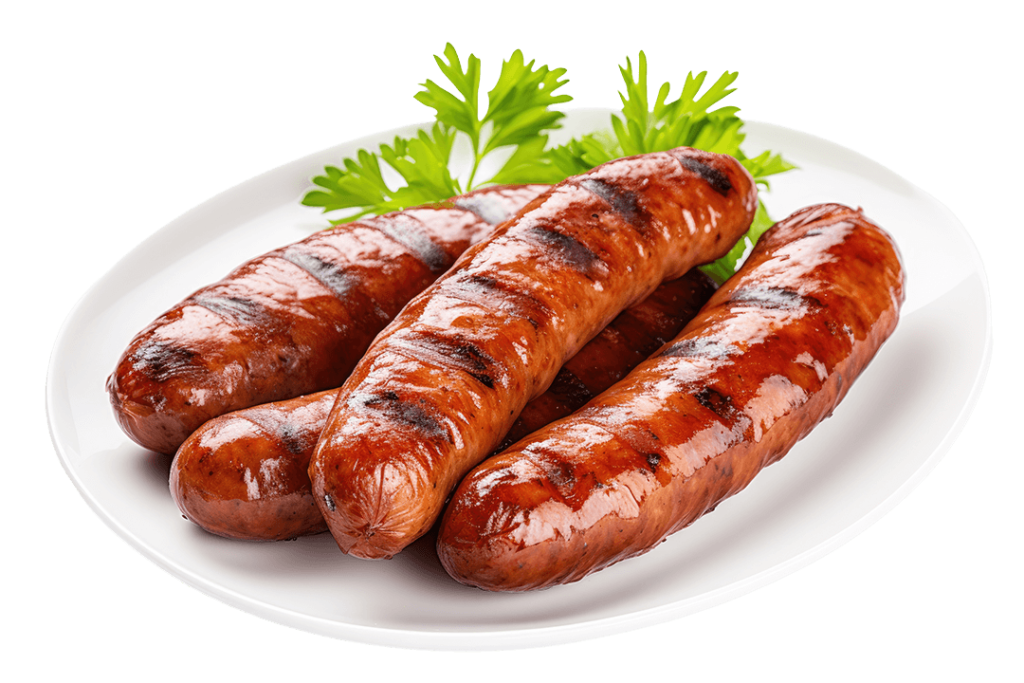 Sausages On Plate 630757346